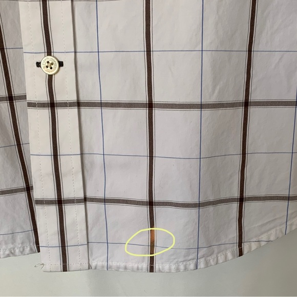 ABERCROMBIE & FITCH Y2K MUSCLE-FIT WINDOW PANE BUTTON DOWN LONG SLEEVE SHIRT XXL - Picture 8 of 8